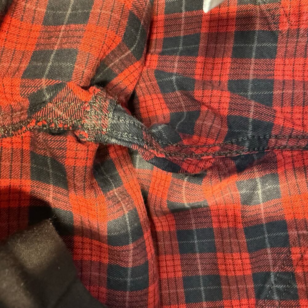 Joe's Jeans Women's 30 (10) Red Black Plaid Zip Skinny Moto Style Slash Pockets - Picture 7 of 14